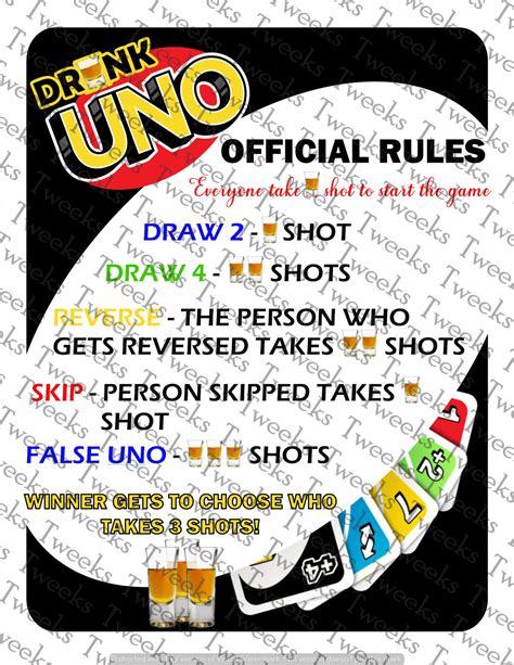 Printable Drunk Uno Rules Pdf